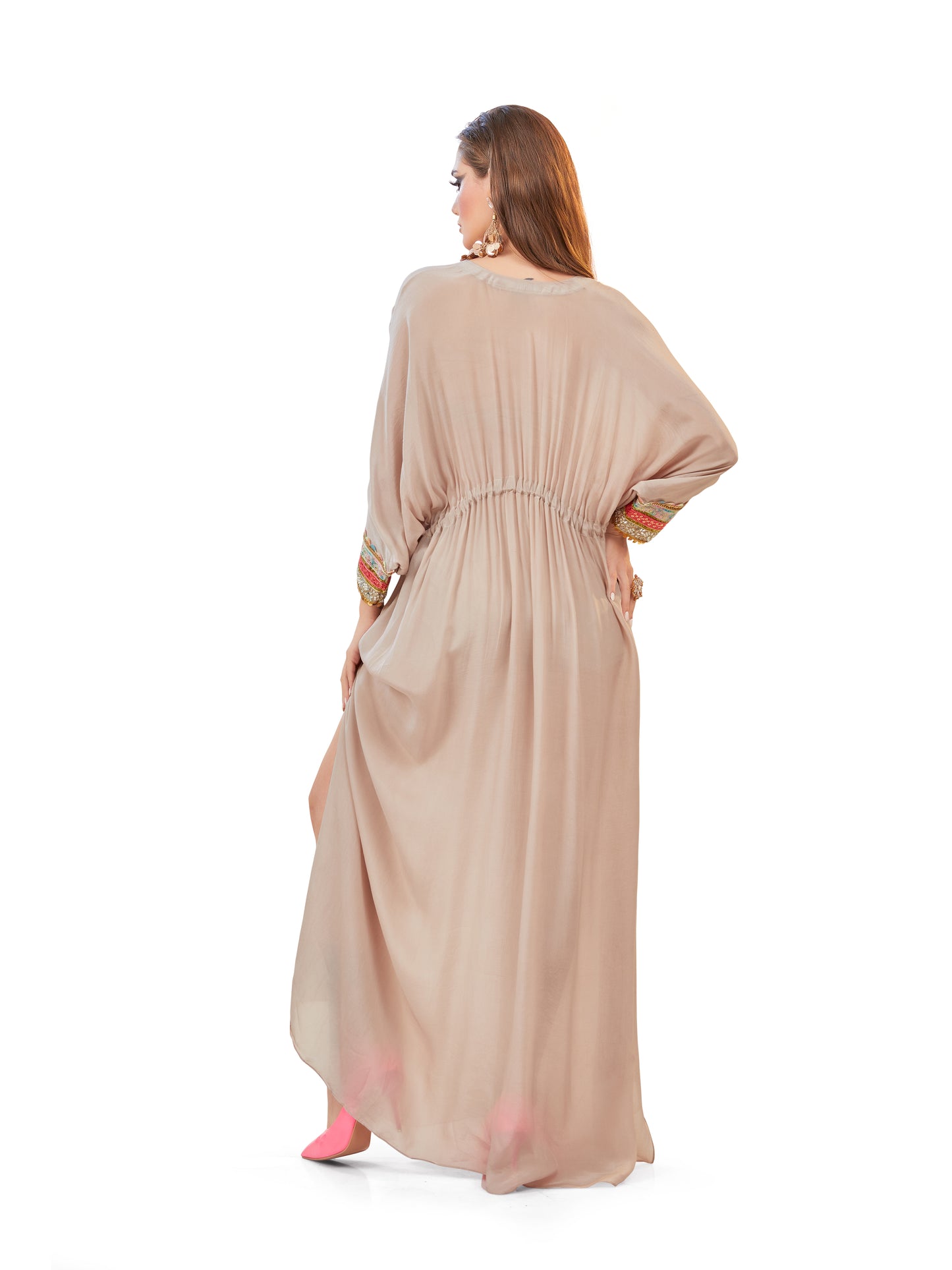 Magnolia Crepe Kaftan – Effortless Resort Grace