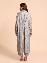 Powder Blue Crepe Kurta Set