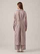 Onion Pink Crepe Kurta Set