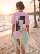Candy Pink Dragonfly Tulle T-shirt